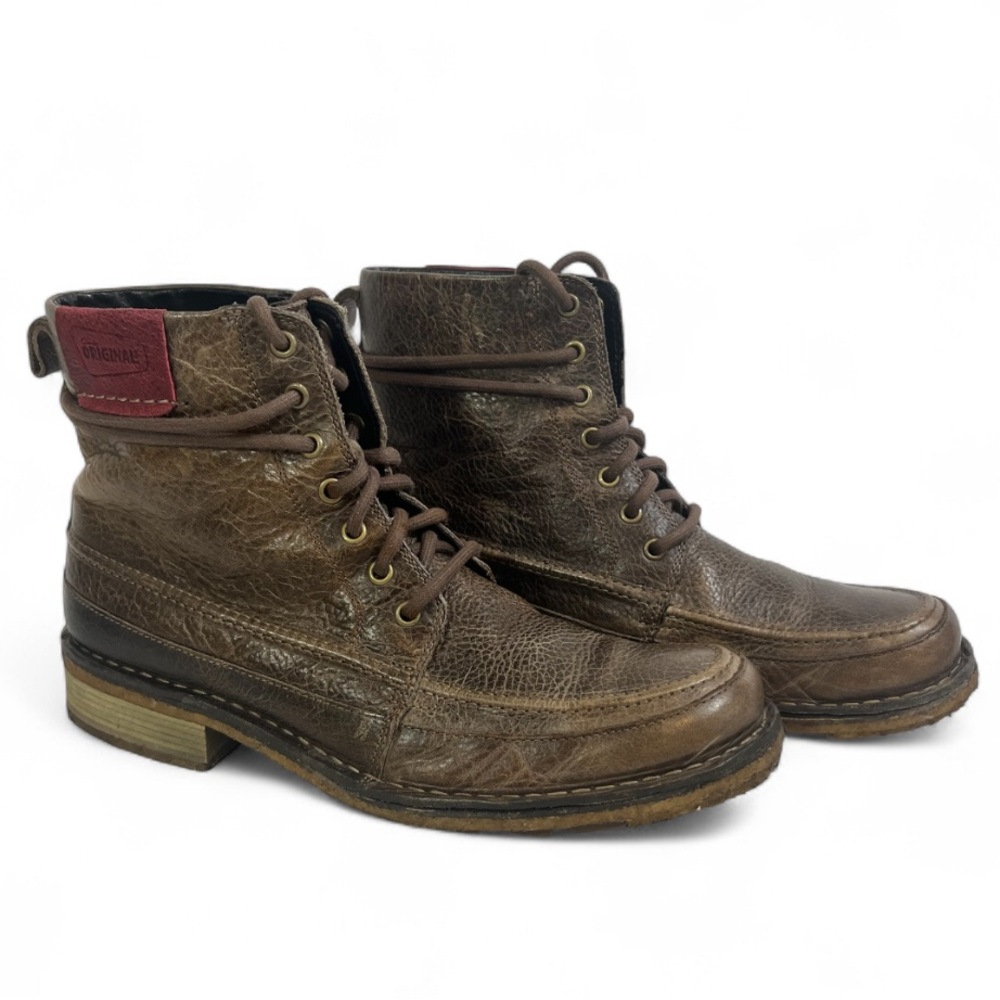 Clarks Desert Boots Men’s 10.5 Brown Leather Crepe Soles Lace Up